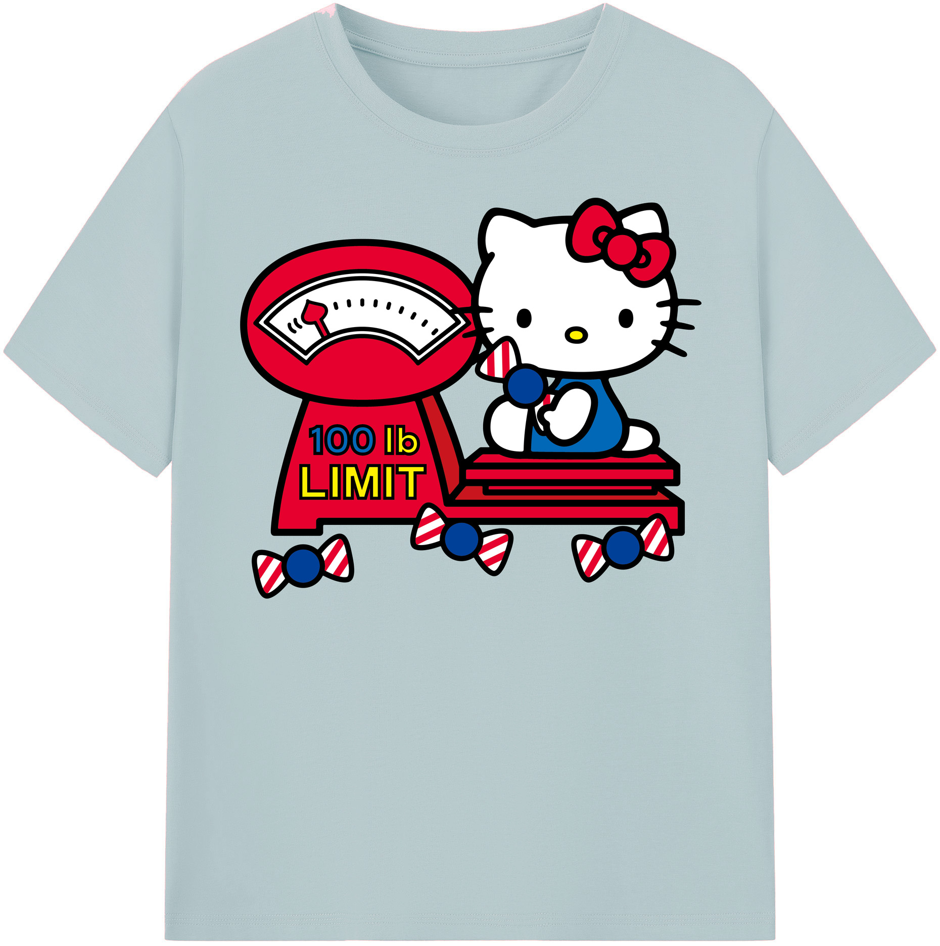 （画像用） Hello Kitty ハローキティ 綿100％半袖Tシャツ（フロントプリント）